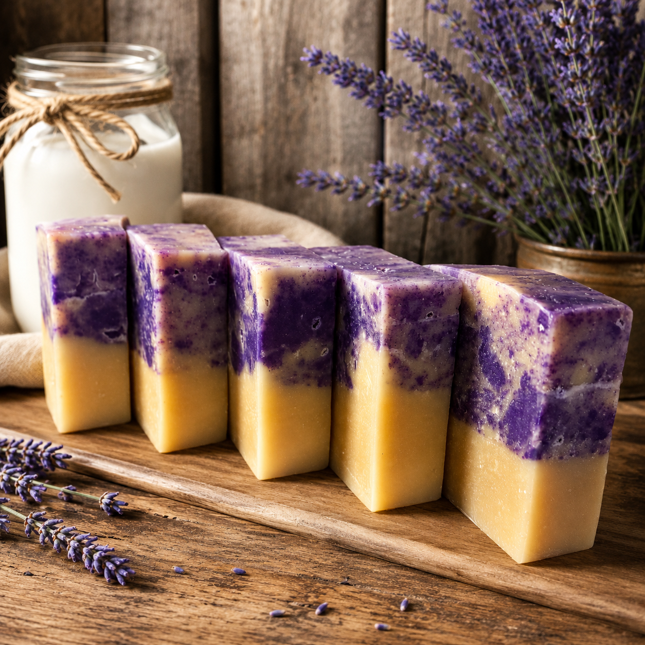 RUSTIC LAVENDER: Goats Milk and Tallow Handcrafted Soap