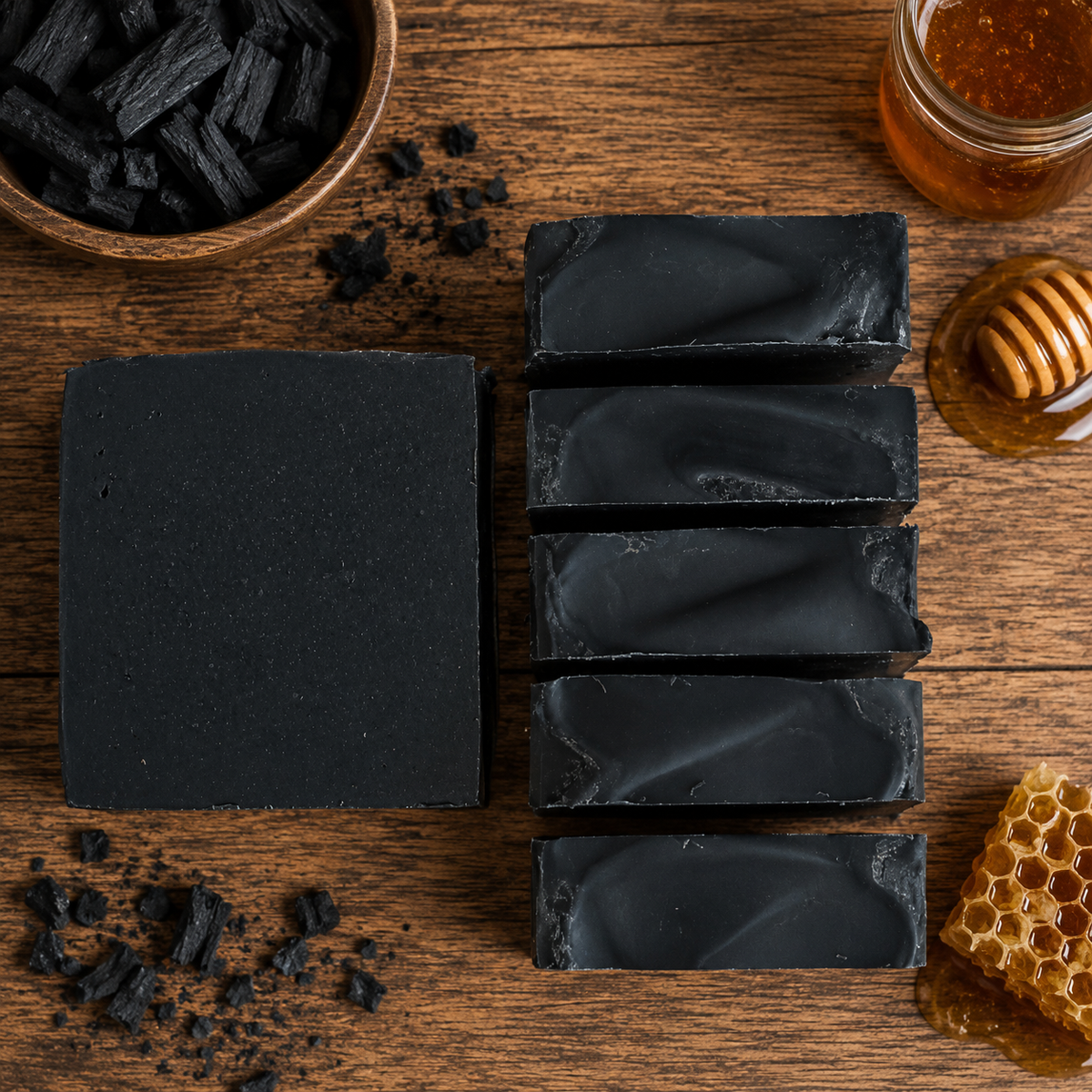 ACTIVATED CHARCOAL: Unscented Facial Soap