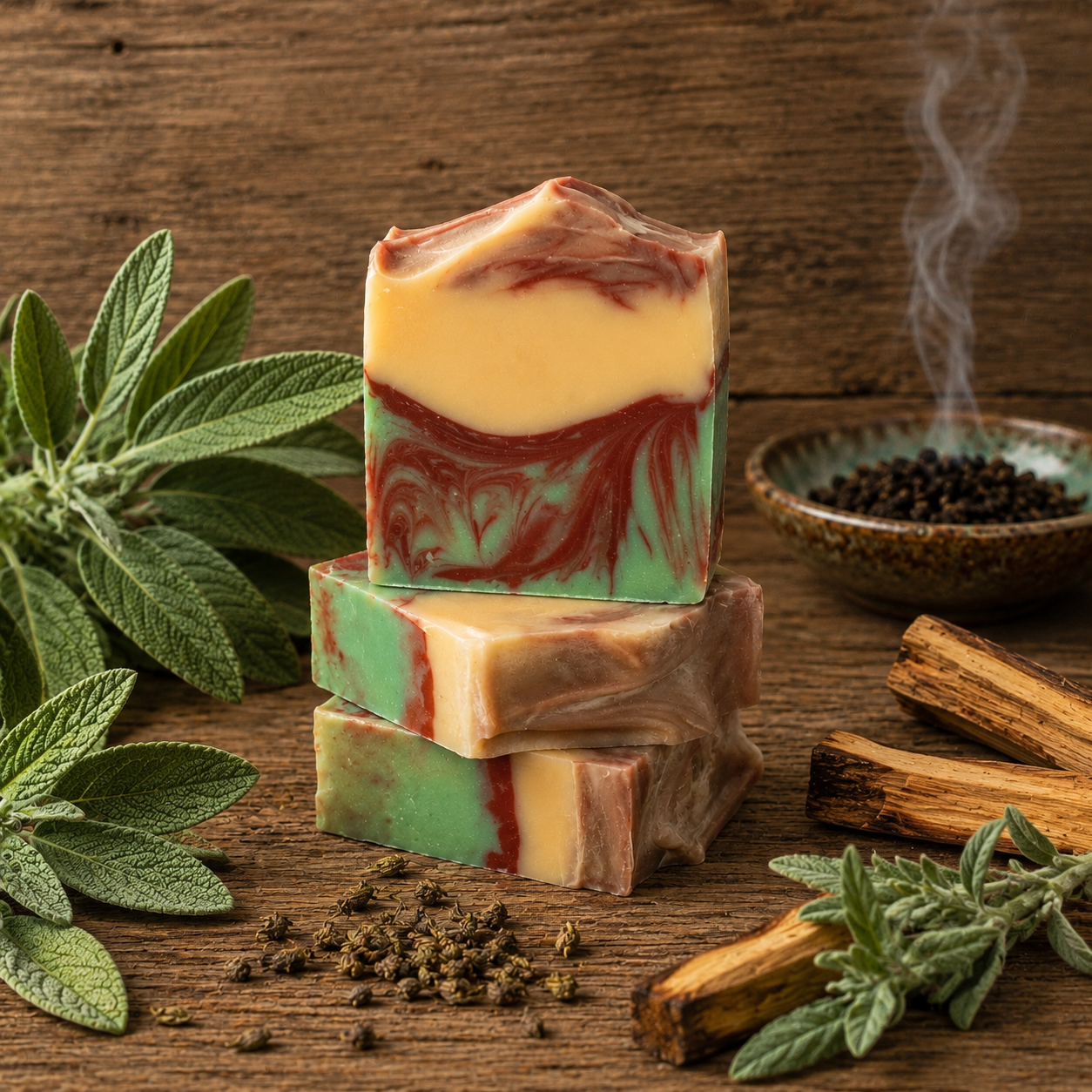 Sage Palo Santo Handcrafted Beef Tallow Soap