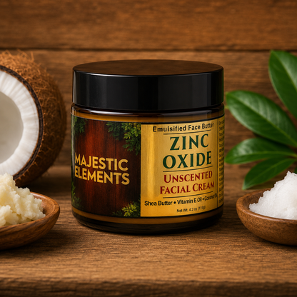 ZINC OXIDE: Handmade Unscented Facial Butter / Face Cream