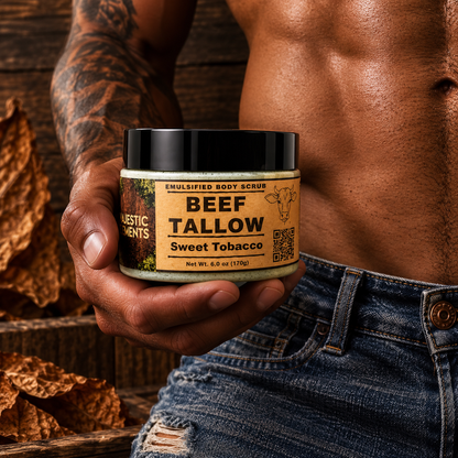 Sweet Tobacco Pine Emulsified Tallow Sugar Scrub Body Scrub