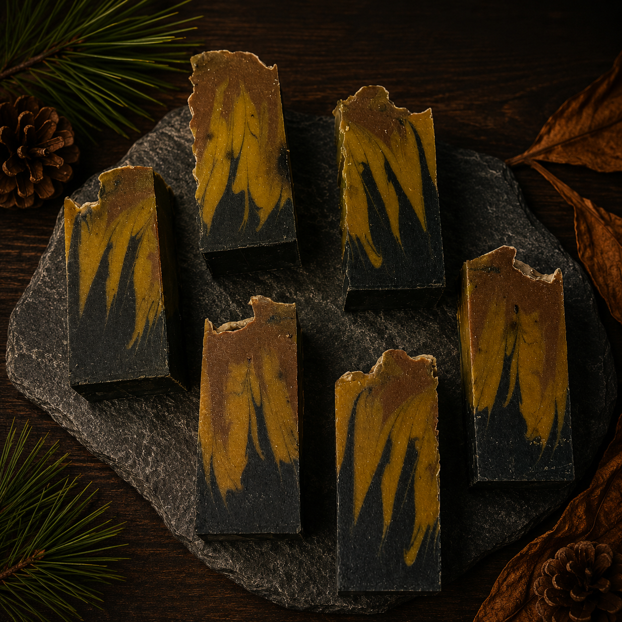 Sweet Tobacco Pine Handmade Beef Tallow and Milk Masculine Cleansing Sample Soap