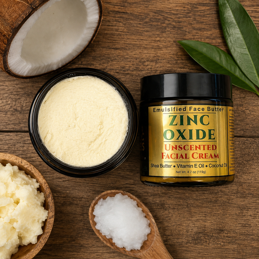 ZINC OXIDE: Handmade Unscented Facial Butter / Face Cream