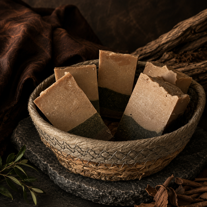 Leather & Sandalwood Handmade Conditioning Milk & Tallow Sample Soap