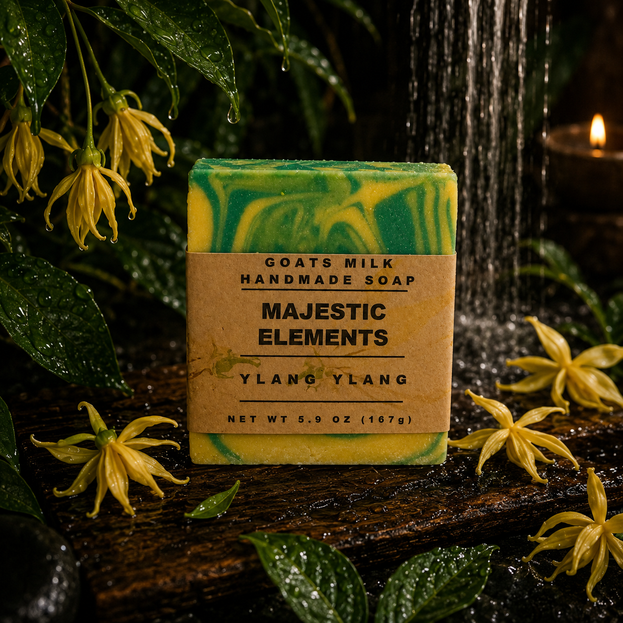 Ylang Ylang Handmade Goats Milk and Lard Soap