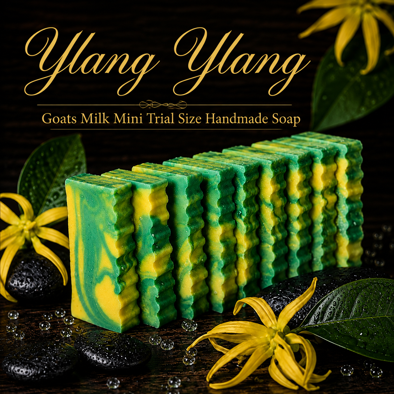 Ylang Ylang Goats Milk & Lard Handmade Mini Soap (Trial Size)