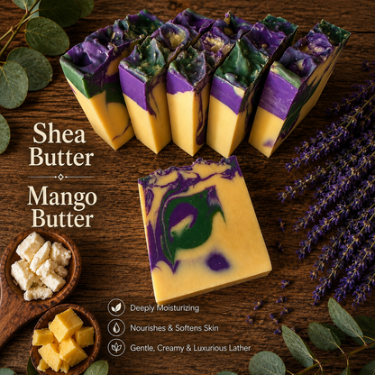 LAVENDER EUCALYPTUS: Handmade Plant-Based Vegan Soap