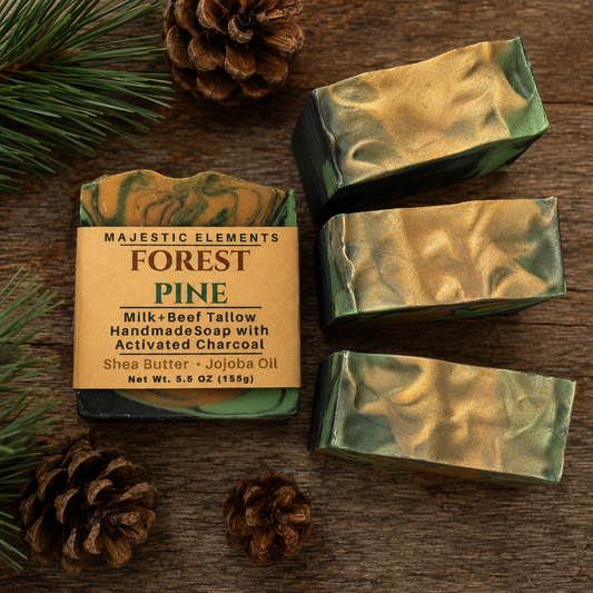Forest Pine & Tobacco Handmade Tallow and Milk Masculine Soap