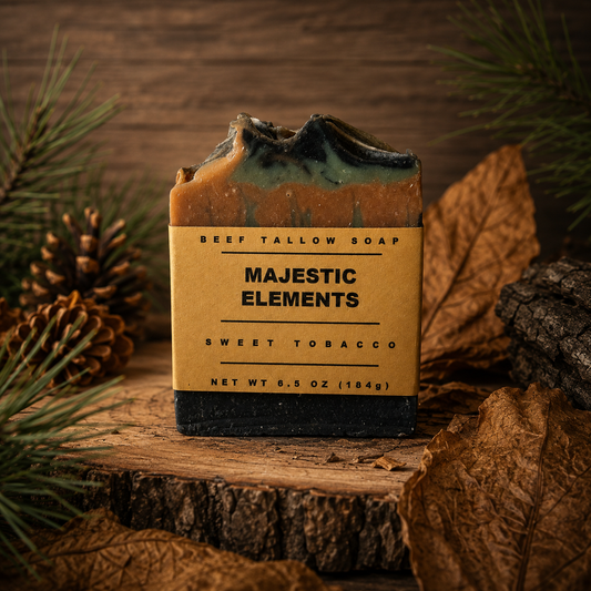 Sweet Tobacco Pine Masculine Beef Tallow Handmade Soap