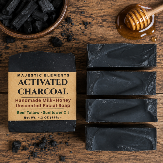ACTIVATED CHARCOAL: Unscented Facial Soap