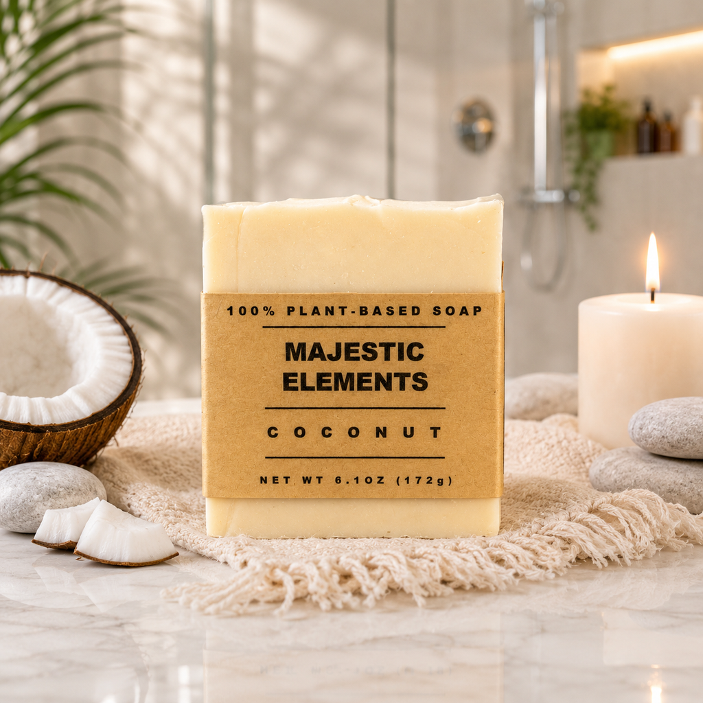 Coconut Scented Shea Butter Handcrafted Soap