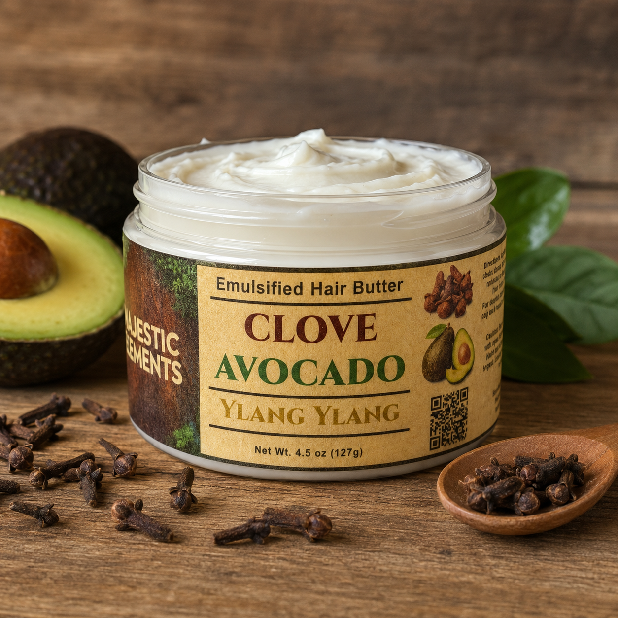 CLOVE & AVOCADO: Handmade Ylang Ylang Hair Butter