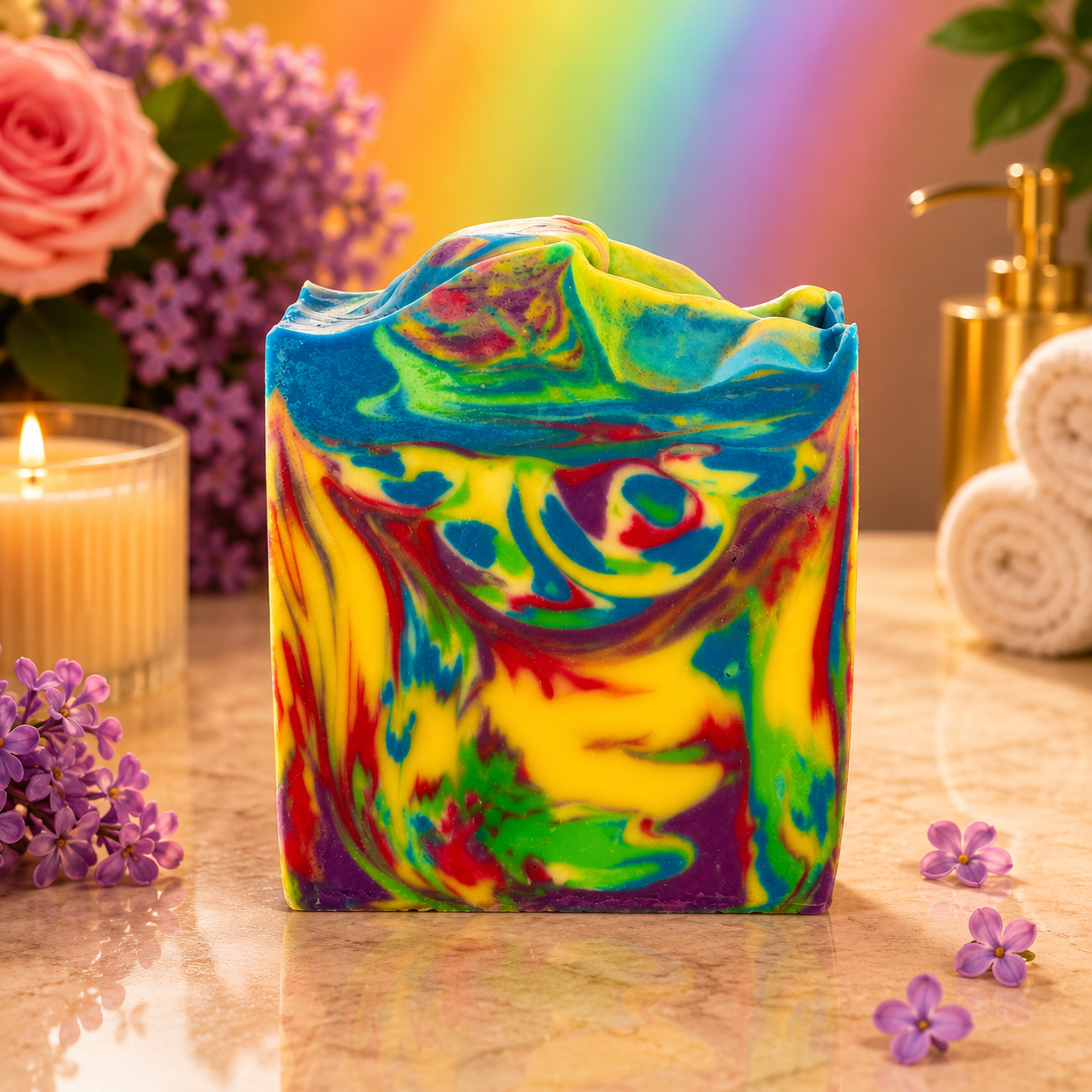 PRIDE: Lilac Rose Handcrafted Goats Milk Soap