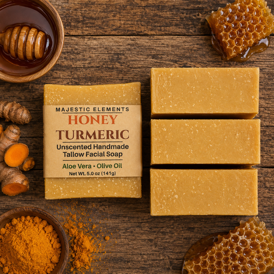 HONEY TURMERIC: Unscented Facial Soap
