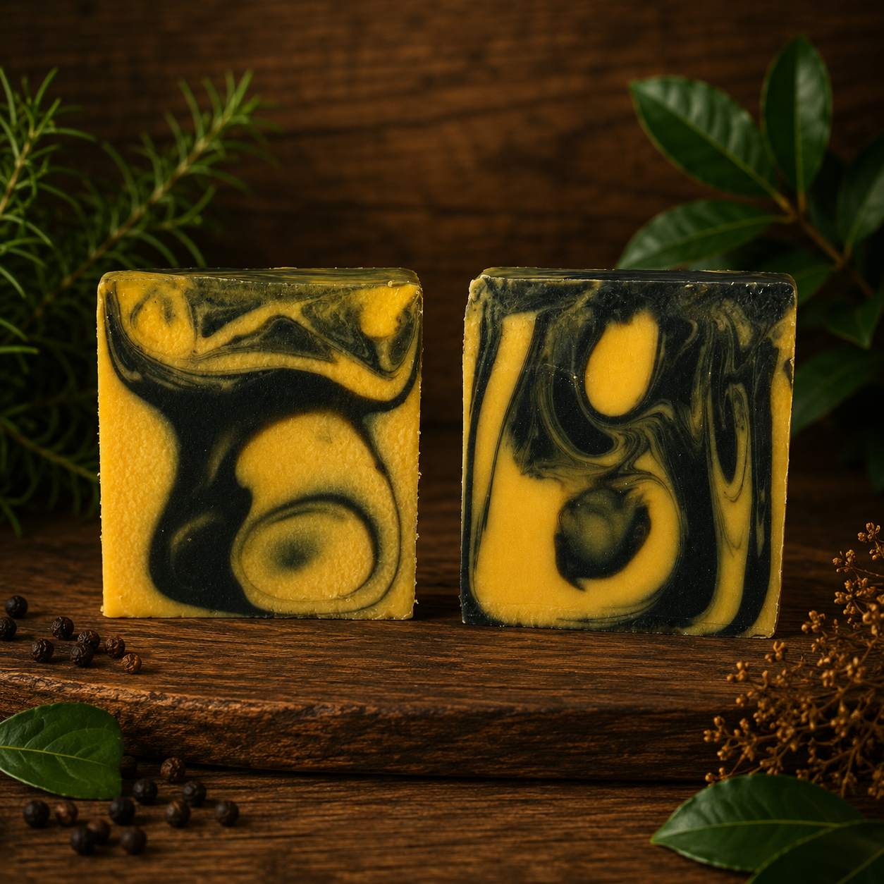 Bay Rum & Black Pepper Handmade Exfoliating Tallow and Milk Masculine Soap