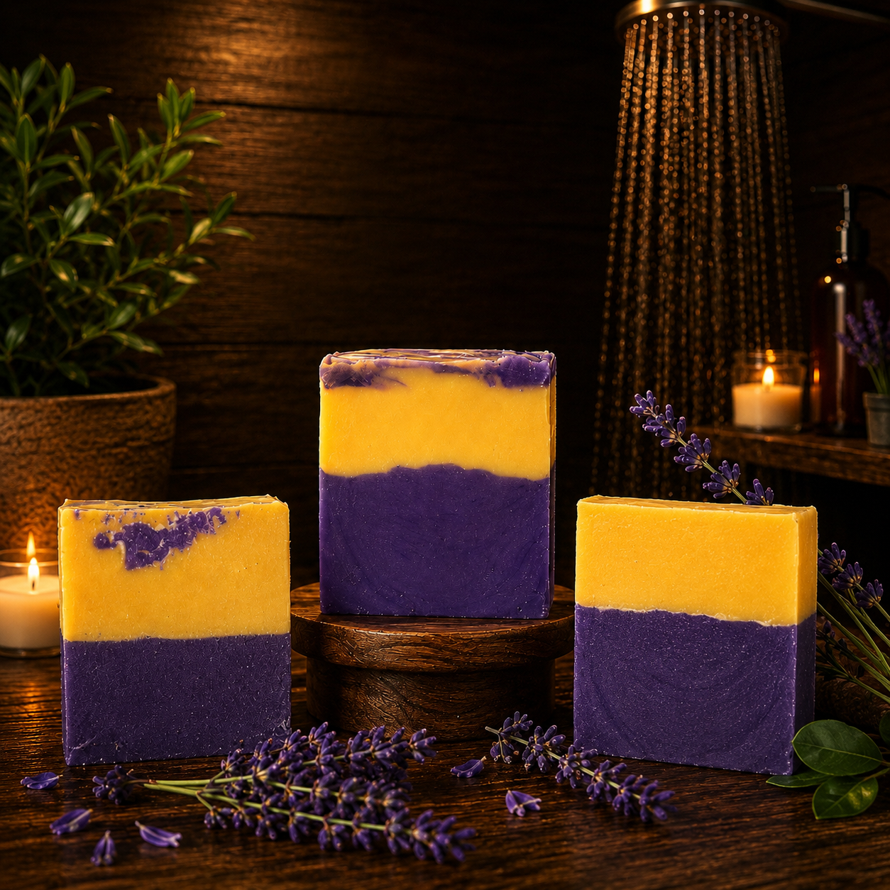 Lemon Lavender Handmade Beef Tallow Soap