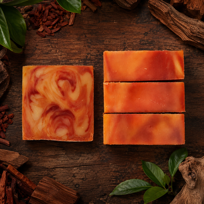 MAHOGANY TEAKWOOD: Handmade Tallow + Lard Masculine Soap