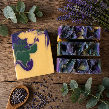 LAVENDER EUCALYPTUS: Handmade Plant-Based Vegan Soap