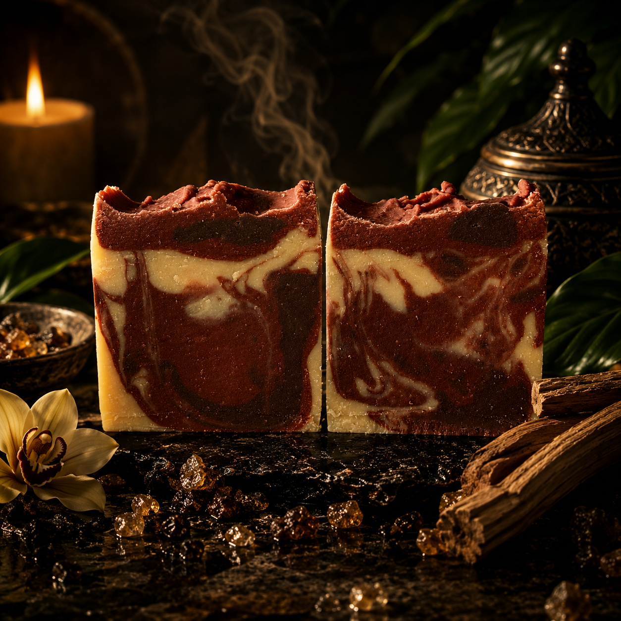 Myrrh Palo Santo Handmade Babassu Oil and Tallow Soap