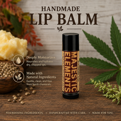 TALLOW + HEMP SEED: Handmade Blackberry Açaí Flavored Nourishing Lip Balm