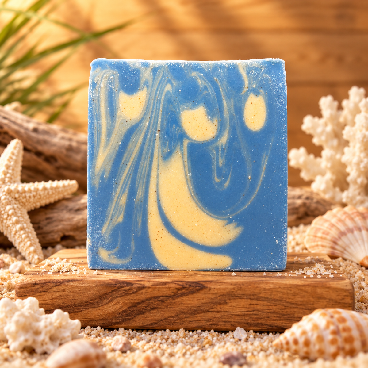 OCEAN BREEZE: Exfoliating Handmade Beef Tallow Soap