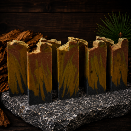 Sweet Tobacco Pine Handmade Beef Tallow and Milk Masculine Mini Soap (Trial Size)