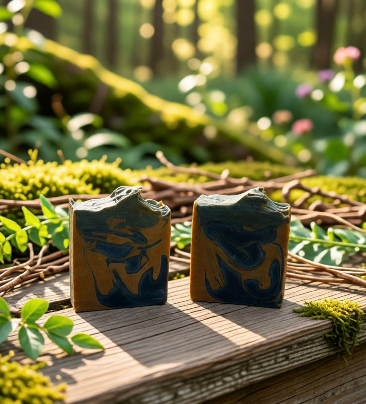 Unscented Charcoal Turmeric Tallow Artisan Soap