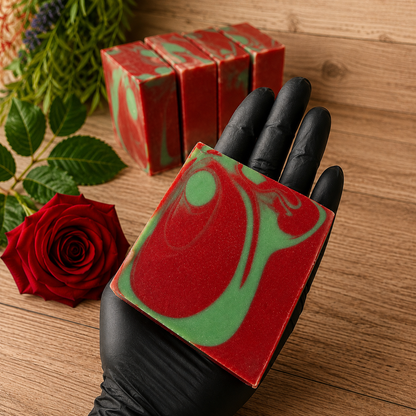 ROSE: Handmade Beef Tallow Natural Artisan Soap