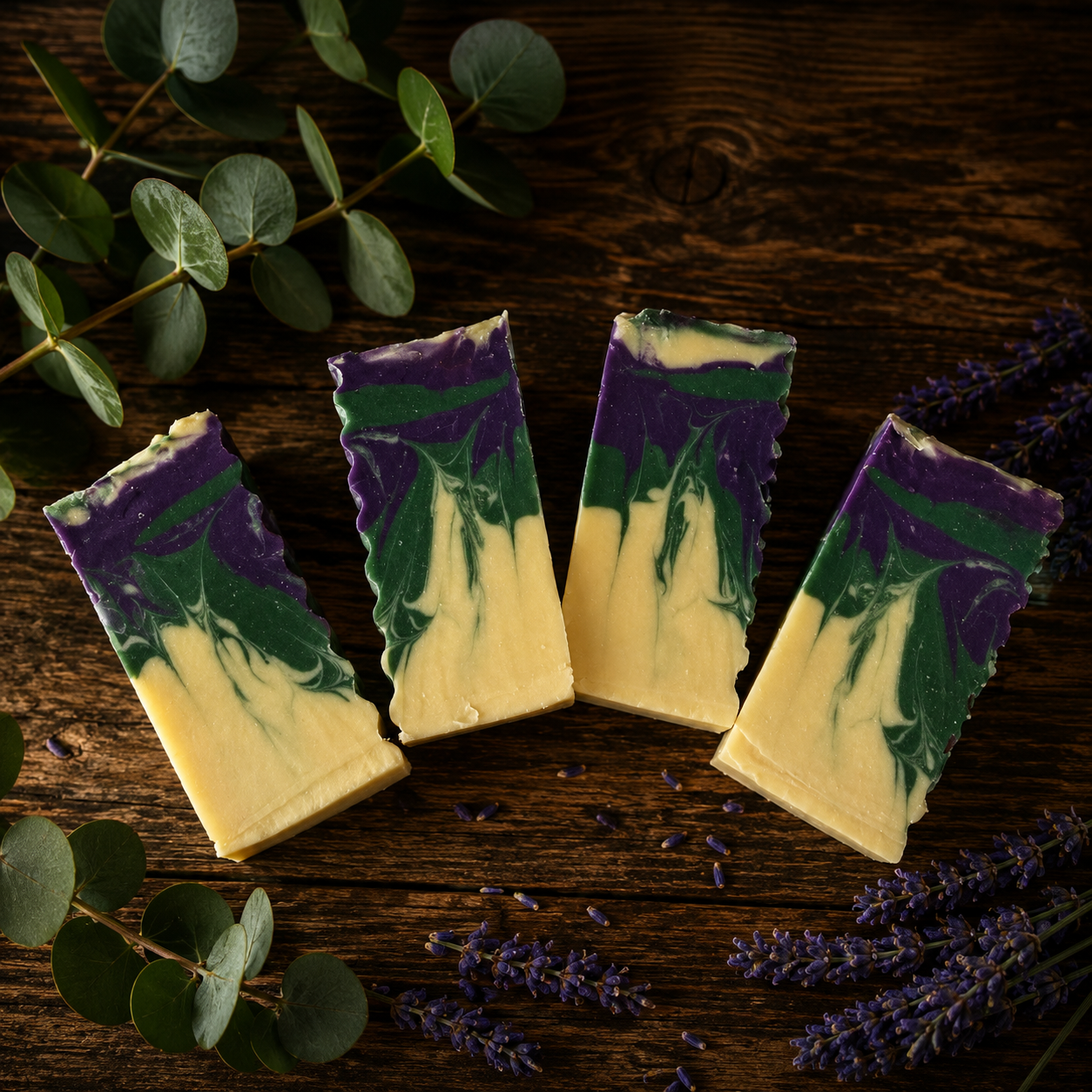 Lavender Eucalyptus Handmade 100% Plant-Based Sample Soap