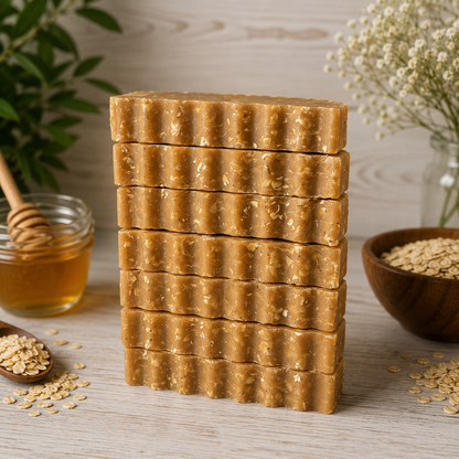 UNSCENTED: Honey and Oatmeal Handcrafted Gentle Conditioning Mini Soap