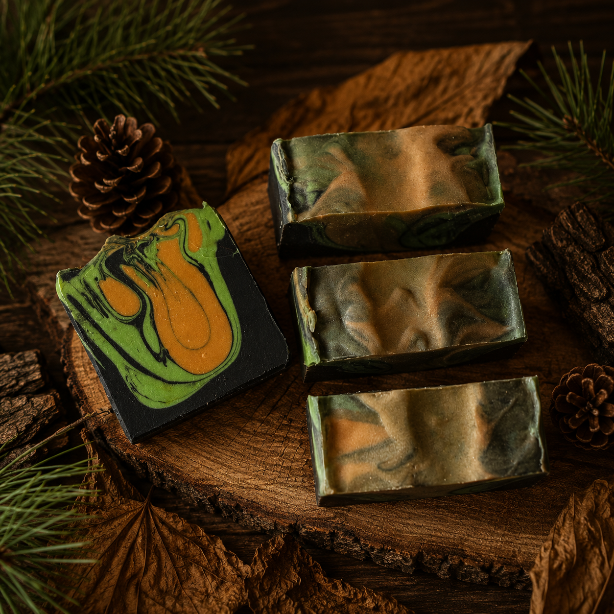 Sweet Tobacco Pine Handmade Tallow and Milk Masculine Soap