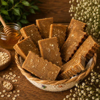 UNSCENTED: Honey and Oatmeal Handcrafted Gentle Conditioning Mini Soap