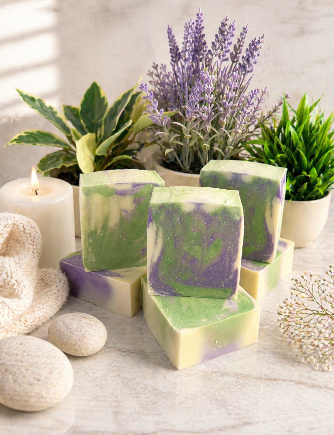 Lavender Eucalyptus Plant-Based Avocado Artisan Soap