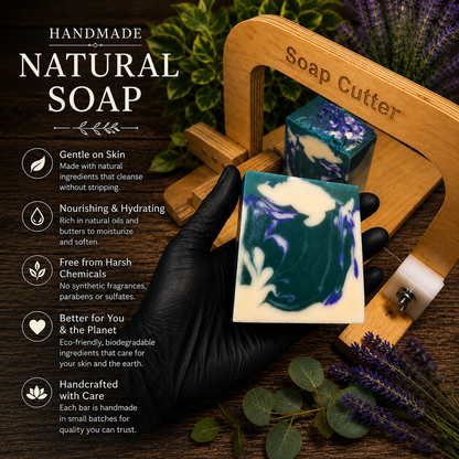 LAVENDER EUCALYPTUS: Handmade Plant-Based Vegan Soap