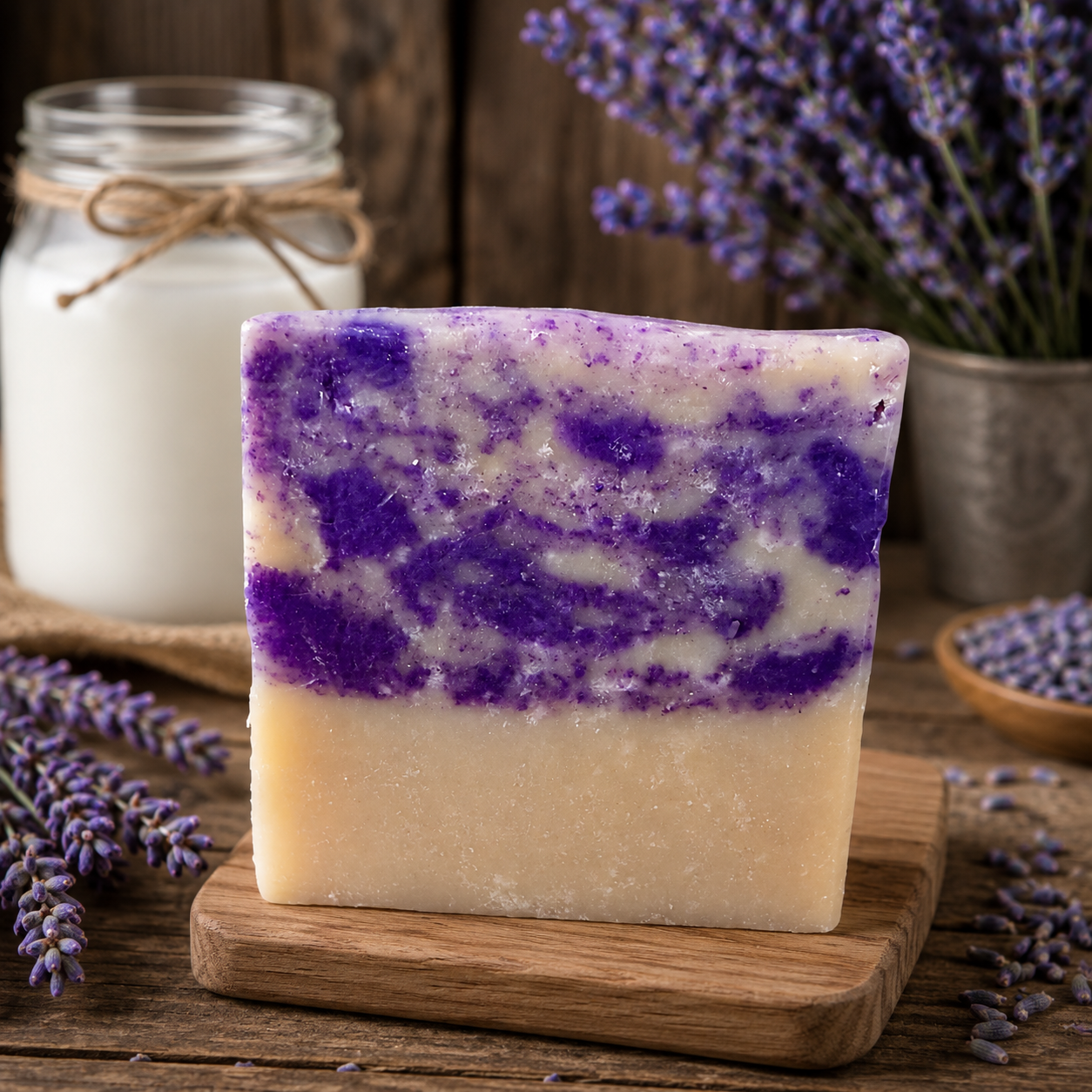 RUSTIC LAVENDER: Goats Milk and Tallow Handcrafted Soap