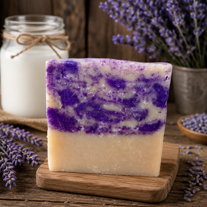 RUSTIC LAVENDER: Goats Milk and Tallow Handcrafted Soap