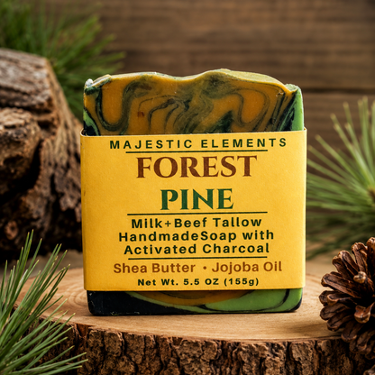 Forest Pine & Tobacco Handmade Tallow and Milk Masculine Soap