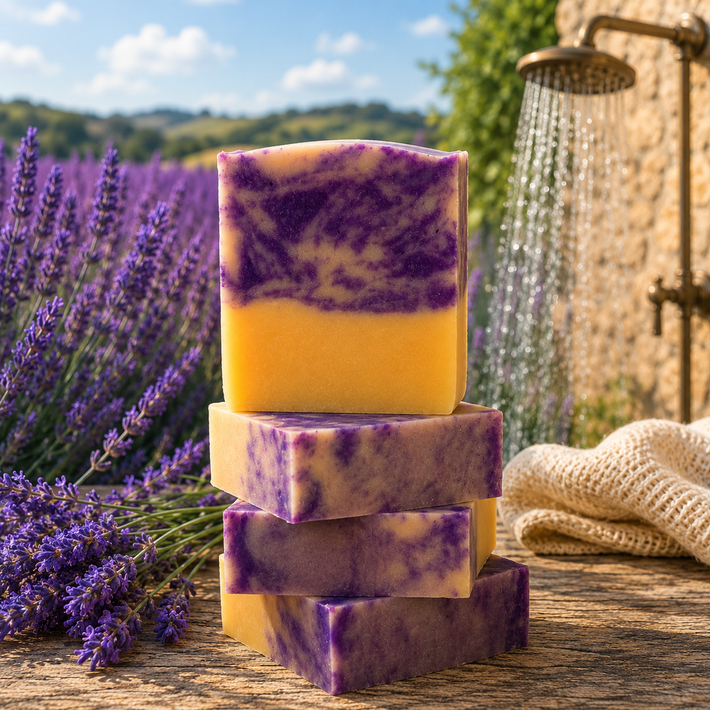 Lavender Goats Milk Handcrafted Rustic Tallow Soap