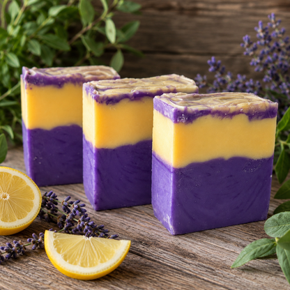 Lemon Lavender Handmade Beef Tallow Soap