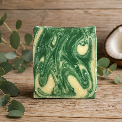 COCONUT EUCALYPTUS: Tallow + Milk Handmade Artisan Soap