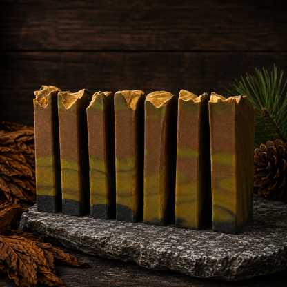 Sweet Tobacco Pine Handmade Beef Tallow and Milk Masculine Mini Soap (Trial Size)