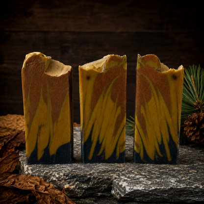 Sweet Tobacco Pine Handmade Beef Tallow and Milk Masculine Mini Soap (Trial Size)