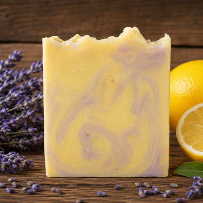 LEMON LAVENDER: Tallow + Milk Handmade Soap
