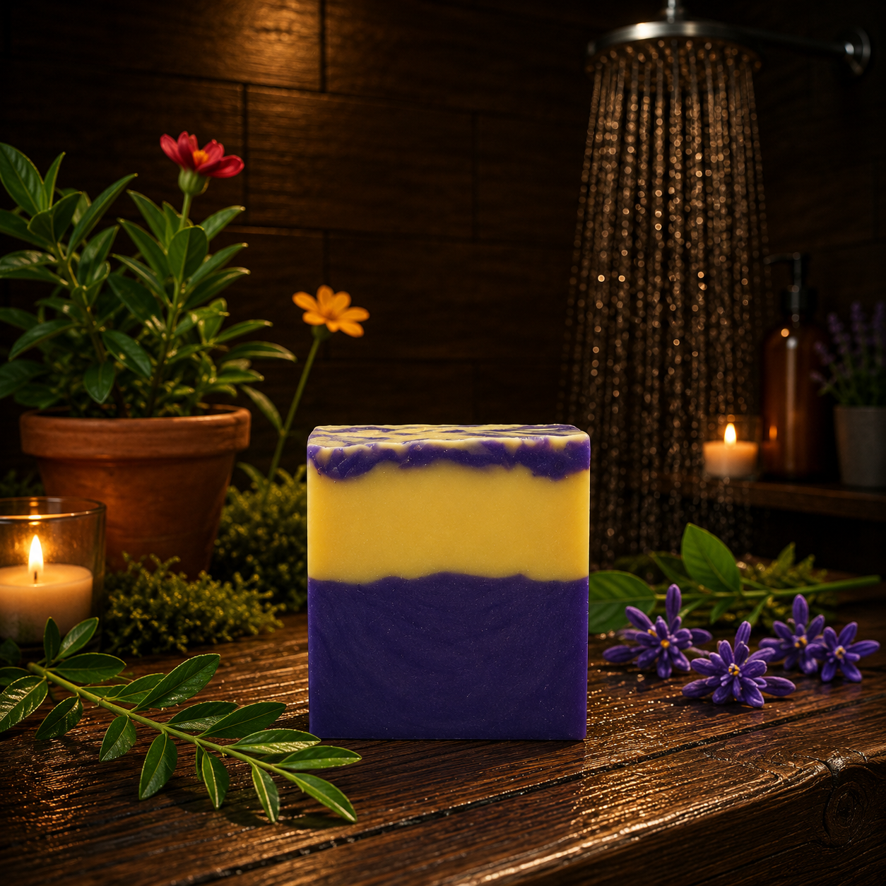 Lemon Lavender Handmade Beef Tallow Soap