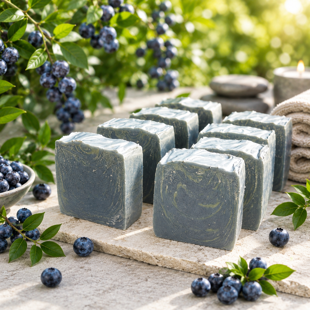 Blueberry Coconut Vanilla 100% Plant-Based Handmade Soap
