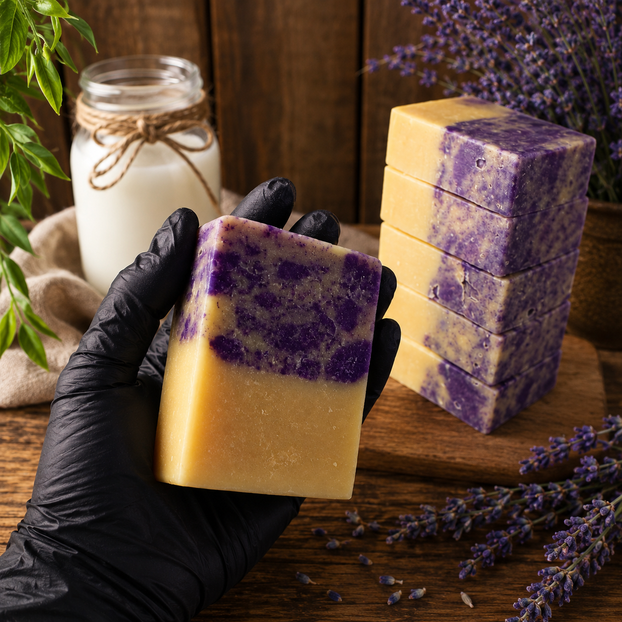 RUSTIC LAVENDER: Goats Milk and Tallow Handcrafted Soap