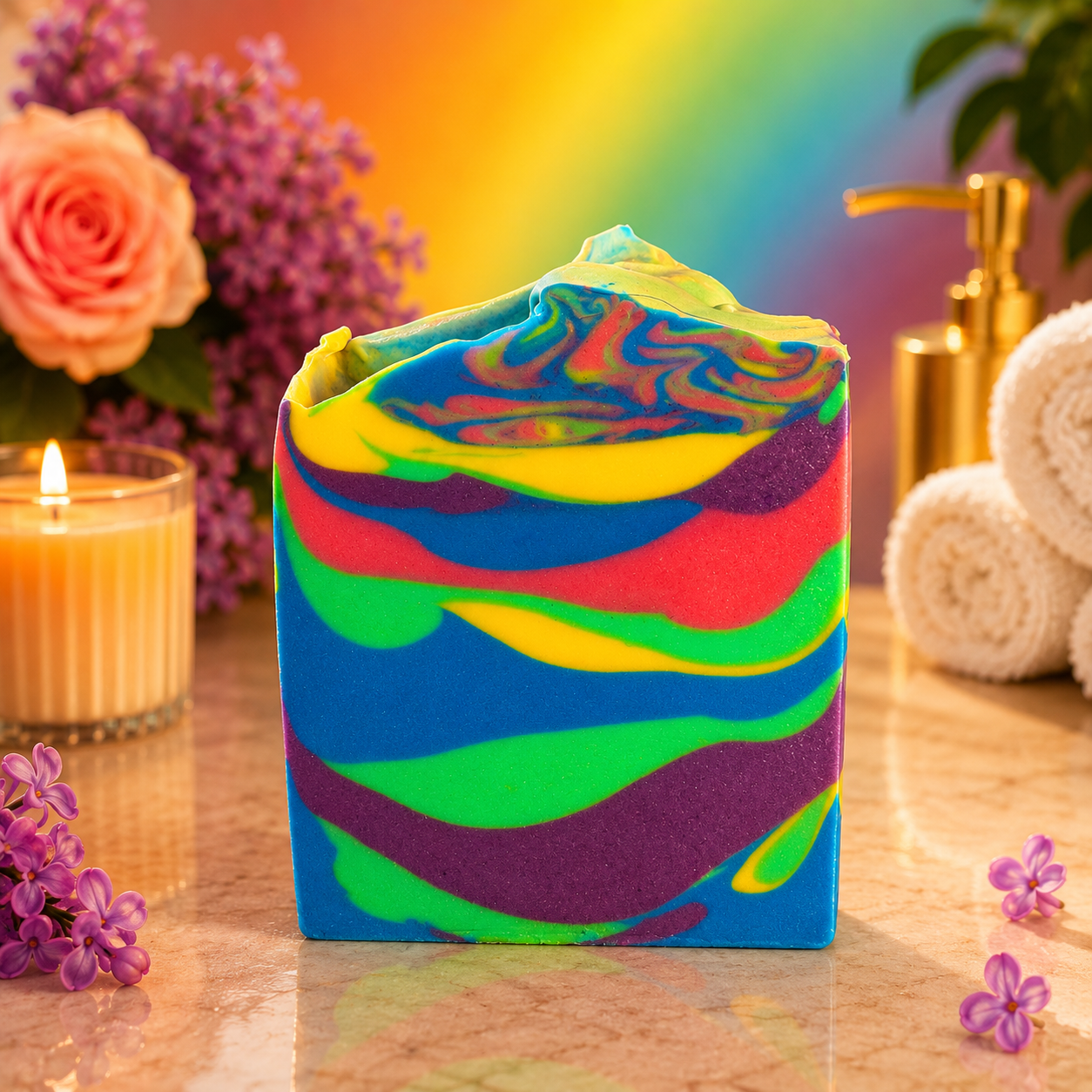 PRIDE: Lilac Rose Handcrafted Goats Milk Soap