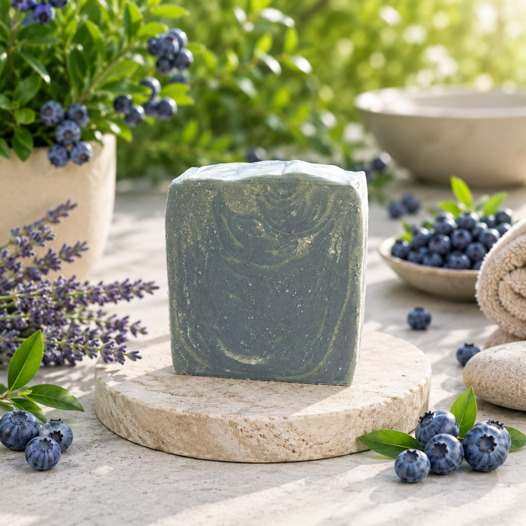 Blueberry Coconut Vanilla 100% Plant-Based Handmade Soap