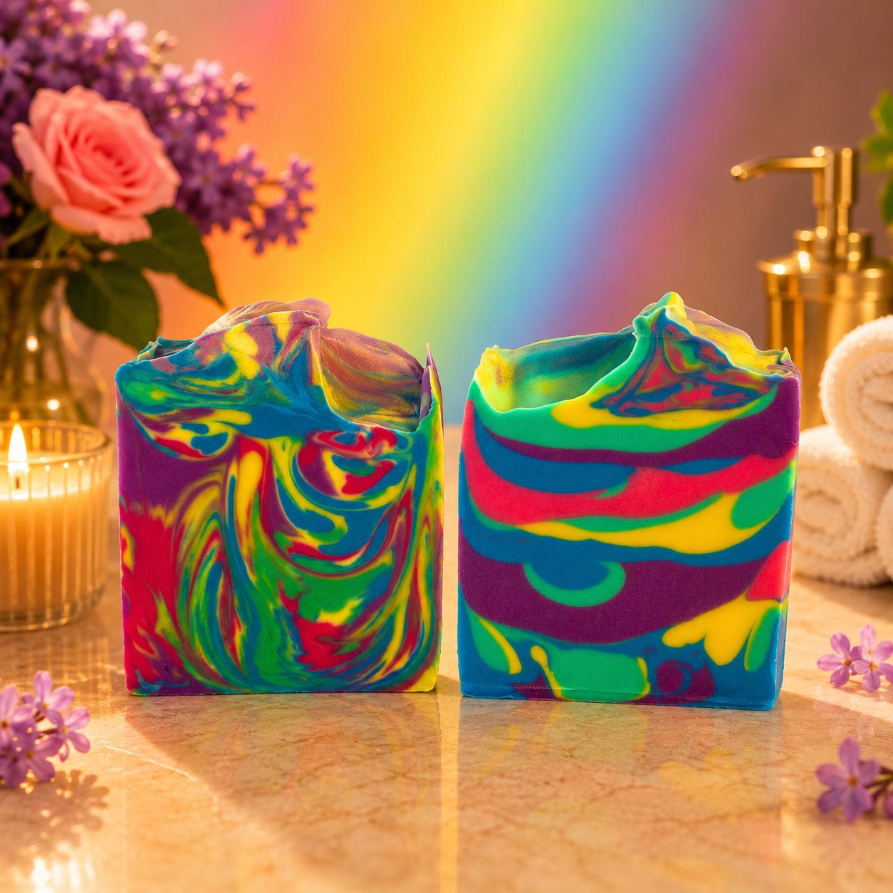 PRIDE: Lilac Rose Handcrafted Goats Milk Soap