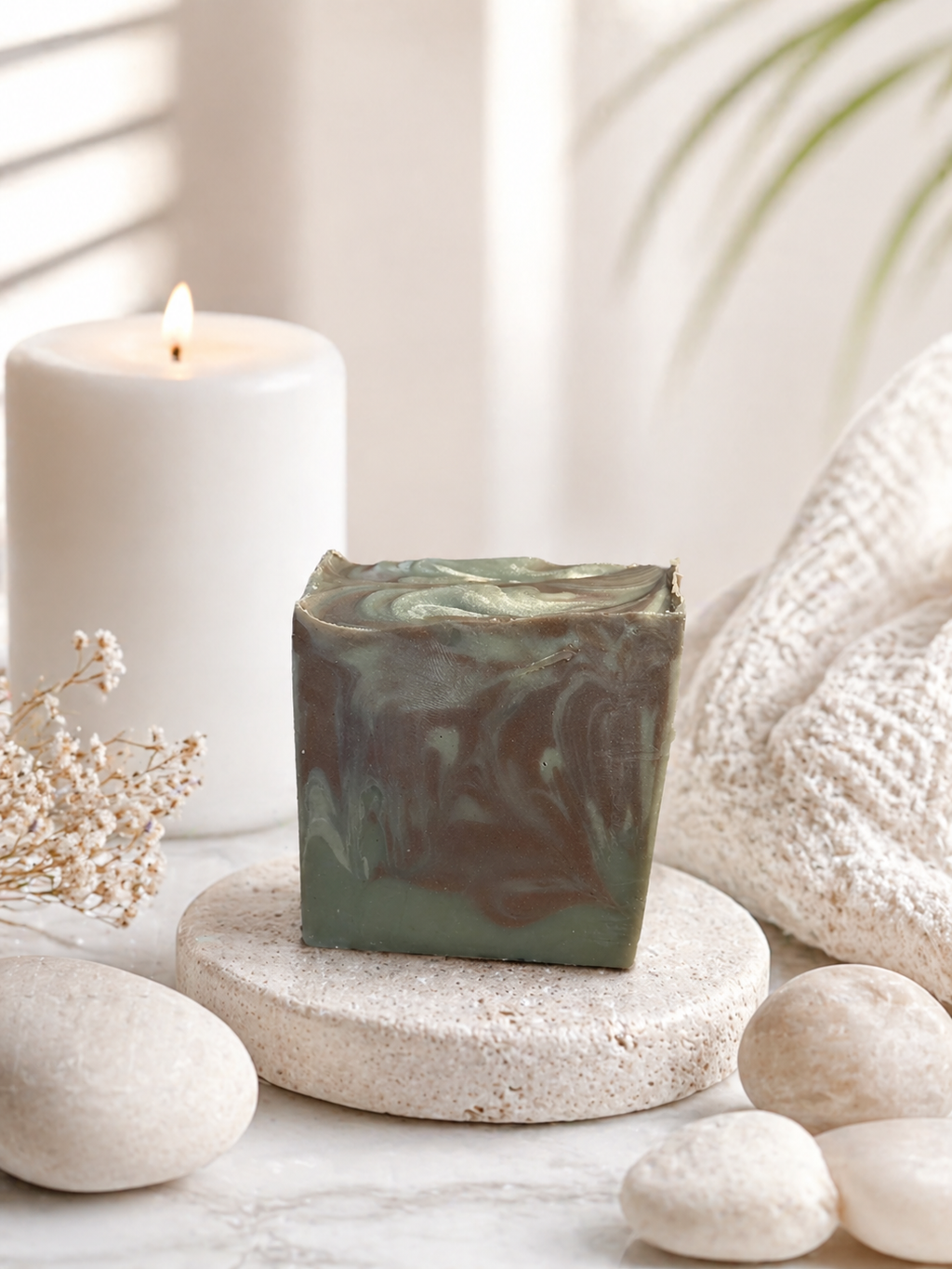 Frankincense Myrrh Beef Tallow Masculine Artisan Soap